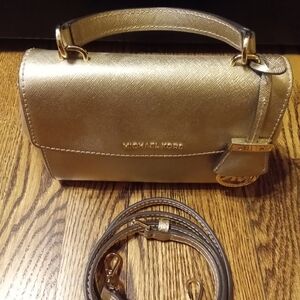 Michael Kors Gold Metallic Mini Satchel